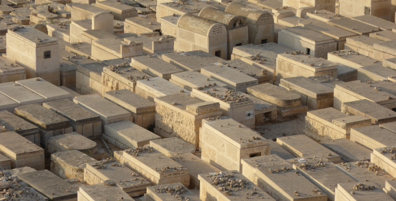 Der Friedhof auf dem Ölberg in Jerusalem.